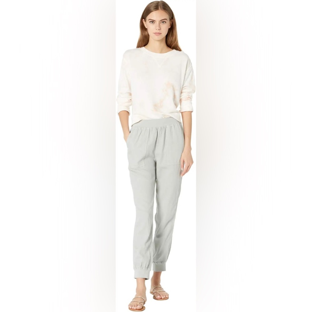 Faherty Arlie Day Pants Linen Gray Comfy Size Small 517